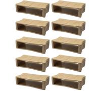 cyclingcolors 10x Cursore per doga 63 x 8 mm, guida rigidità regolabile, variatore zona lombare per rete letto - beige