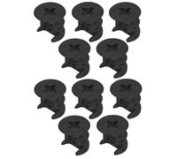 cyclingcolors 10x Dado per giunto eccentrico connettore ricambio per collegamento mobili cassetti armadi scaffali, nero con bordo 15x16mm