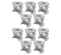 cyclingcolors 10x Dado per giunto eccentrico connettore ricambio per collegamento mobili cassetti armadi scaffali, grezzo senza bordo 15x19mm