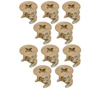 cyclingcolors 10x Dado per giunto eccentrico connettore ricambio per collegamento mobili cassetti armadi scaffali, nichelato con bordo 15x19mm