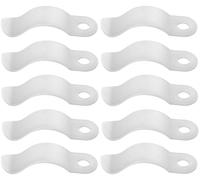 cyclingcolors 10x Fascetta stringicavo bianca a molla da 9 mm di diametro, passacavo elettrico in plastica per mobili da ufficio