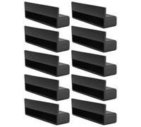 cyclingcolors 10x Ferma Doghe Singola in Plastica Cappuccio Innesto Supporti 100 x 12 mm Letto Boccola Doga Rete Balancella Nero