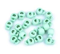 cyclingcolors 10x Fermacorda a Molla Colorati Abbigliamento Rotondi plastico Stop cordone Chiusura Regolabile Cordino Elastico Scarpe Zaini Tenda Campeggio, Colore Menta