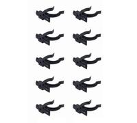 cyclingcolors 10x Gancio per battiscopa zoccolo cucina universale clip piedini zoccalatura plastica zoccolino, Ø 32mm