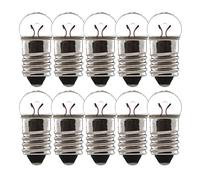 cyclingcolors 10x LAMPADINA LAMPADA 6V 14V 0.6W 2.4W 6W 7W E10 LUCI BICI FANALE AUTO MOTO CYCLO VINTAGE UNIVERSAL EDISON (6V 2.4W)