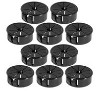 cyclingcolors 10x Passacavo plastica nero scrivania tondo guida per cavi elettrico, diametro 19mm