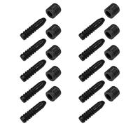 cyclingcolors 10x Perno di Guida Centraggio Plastica Scorrevole Prolunga Estensione Tavolo Mobile Universale, Nero