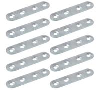 cyclingcolors 10x piastra di giunzione diritta in metallo acciaio da avvitare supporto mobile rinforzo universale fissaggio ripiano 100 x 15 x 2 mm