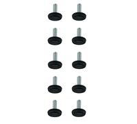 cyclingcolors 10x Piedini per Mobili Regolabili vite M6x17 tondo 21mm Livellamento Gambe tavolo sedie
