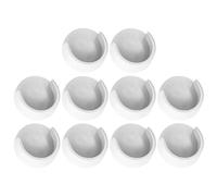 cyclingcolors 10x Supporto bastone armadio tubo tondo Ø 25 mm armadio casa plastica, Bianco