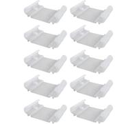 cyclingcolors 10x Supporto centrale per doga doghe ECA 53 × 8 mm plastica per rete letto telaio in legno terminale letto mobile fissaggio graffa vite, bianco