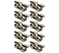 cyclingcolors 10x Supporto doppio lungo per doghe 38 × 8 mm sospeso in elastomero per rete letto telaio in legno terminale letto mobile fissaggio a tenone, beige