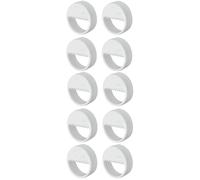 cyclingcolors 10x supporto ganci per armadio con foro serratura bianco 20mm plastica tavolo immagine Pensile Armadio Rotondo Staffe