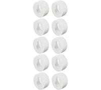 cyclingcolors 10x supporto ganci per armadio con foro serratura bianco 20mm plastica tavolo immagine Pensile Armadio Appendiabiti Rotondo Staffe