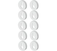 cyclingcolors 10x supporto ganci per armadio con foro serratura bianco 30mm plastica tavolo immagine Pensile Armadio Appendiabiti Rotondo Staffe