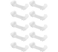 cyclingcolors 10x Supporto laterale per doga doghe ECA 53 × 8 mm plastica per rete letto telaio in legno terminale letto mobile fissaggio graffa vite, bianco