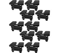 cyclingcolors 10x Supporto per Doghe 38 x 8 mm Tripla Sospensione con Cavità da 11 mm per Letto Flessibile Mobili, Nero