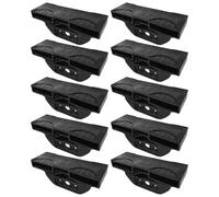 cyclingcolors 10x Supporto per doghe doppie 38 x 8 mm per letto tipo TPR cappuccio terminale flessibile fissaggio giunto sferico articolato, nero