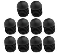 cyclingcolors 10x Tappi Di Plastica Per Gambe Sedie Inserti a Cupola Gomma Dura Nero Antiscivolo Tavoli Mobili, 18mm