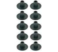 cyclingcolors 10x tappo di chiusura per zoccolo nero, tappo di chiusura per foro da 18 mm, gamba per mobili, pannello da cucina in legno, montaggio