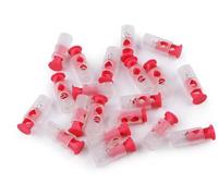 cyclingcolors 10x Terminale Fermacorda Colorati Abbigliamento Rotondi plastico Stop cordone Chiusura Regolabile Cordino Elastico Scarpe Zaini Tenda Campeggio, Rosso