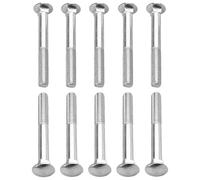 cyclingcolors 10x Viti a Testa Bombata Bullone a Quadro Sottotesta DIN 603 Acciaio inossidabile A2 Metrico, M10x110mm (lunghezza del filo=103mm)