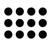 cyclingcolors 12x Copriviti adesivi 40 mm plastica viti copertura coperchi tappi riparazione mobili, Noir