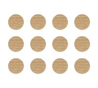 cyclingcolors 12x Copriviti adesivi 40 mm plastica viti copertura coperchi tappi riparazione mobili, Chêne pierre