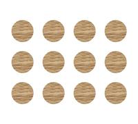 cyclingcolors 12x Copriviti adesivi 40 mm plastica viti copertura coperchi tappi riparazione mobili, Chêne américain