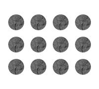 cyclingcolors 12x Copriviti adesivi 40 mm plastica viti copertura coperchi tappi riparazione mobili, Granite foncé