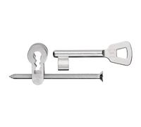 cyclingcolors 1x Adattatore per Chiave a Mappa Serrature da Infilare predisposto per Cilindro Profilato Zinco, chiusura 2