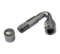 cyclingcolors 1x Adattatore valvola ad angolo estensione per auto moto moto scooter camera d'aria pneumatico, angolo di 135°