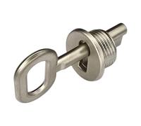 cyclingcolors 1x Chiave + bocchetta per chiave 25 mm - serratura per mobile in zama, finitura nichel opaco, per rinnovo restauro fai-da-te ferramenta mobili