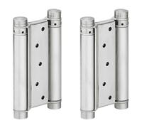 cyclingcolors 1x Coppia Cerniera per Porta Vento Battente a 180° Doppia Azione Porta Fino a 27 kg Western Saloon, Acciaio inox