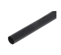 cyclingcolors 1x Guaina isolante per cavi elettrici con guaina termorestringente, diametro anteriore nero 6,4 mm, diametro posteriore 3,2 mm, lunghezza 1 m, spessore 0,5 mm