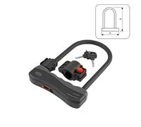 cyclingcolors 1x Lucchetto per bicicletta a forma di U, diametro 12 mm x lunghezza 165 mm x altezza 245 mm