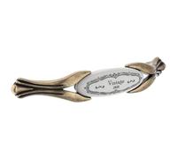 cyclingcolors 1x Maniglia per mobile porcellana ceramica finitura ottone antico interasse 96 mm cassetto armadio vintage con vite
