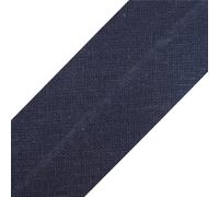 cyclingcolors 1x Nastro in Sbieco Bordare da Cucire di Cotone larghezza 20 mm lunghezza 25 m Maglia Cappello Borsa Decorazione Cucito, Blu Scuro
