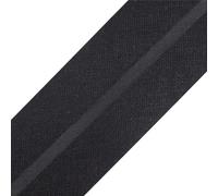 cyclingcolors 1x Nastro in Sbieco Bordare da Cucire di Cotone larghezza 20 mm lunghezza 25 m Maglia Cappello Borsa Decorazione Cucito, Nero