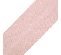 cyclingcolors 1x Nastro in Sbieco Bordare da Cucire di Cotone larghezza 20 mm lunghezza 25 m Maglia Cappello Borsa Decorazione Cucito, Rosa Pallido