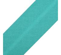 cyclingcolors 1x Nastro in Sbieco Bordare da Cucire di Cotone larghezza 20 mm lunghezza 25 m Maglia Cappello Borsa Decorazione Cucito, Verde Turchese