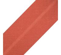cyclingcolors 1x Nastro in Sbieco Bordare da Cucire di Cotone larghezza 20 mm lunghezza 25 m Maglia Cappello Borsa Decorazione Cucito, Terracotta