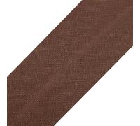 cyclingcolors 1x Nastro in Sbieco Bordare da Cucire di Cotone larghezza 30 mm lunghezza 25 m Maglia Cappello Borsa Decorazione Cucito, Cioccolato