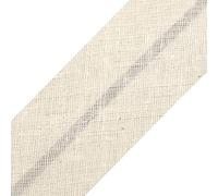 cyclingcolors 1x Nastro in Sbieco Bordare da Cucire di Cotone larghezza 30 mm lunghezza 25 m Maglia Cappello Borsa Decorazione Cucito, Crema