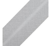 cyclingcolors 1x Nastro in Sbieco Bordare da Cucire di Cotone larghezza 30 mm lunghezza 25 m Maglia Cappello Borsa Decorazione Cucito, Grigio chiaro