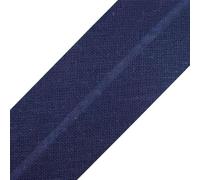 cyclingcolors 1x Nastro in Sbieco Bordare da Cucire di Cotone larghezza 30 mm lunghezza 25 m Maglia Cappello Borsa Decorazione Cucito, Blu scuro