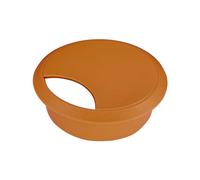 cyclingcolors 1x Passacavo plastica 70mm scrivania tondo guida per cavi elettrico (ciliegia)