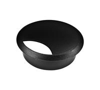 cyclingcolors 1x Passacavo plastica 70mm scrivania tondo guida per cavi elettrico (nero)