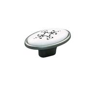 cyclingcolors 1x Pomello per cassetto porcellana ceramica 58 mm mobile vintage stile antico maniglia porta comò armadio casa con vite
