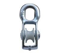 cyclingcolors 1x Puleggia in Acciaio con Rullo in Nylon per Cavo da 8mm Carico Universale 250kg Guida Mobile Corda